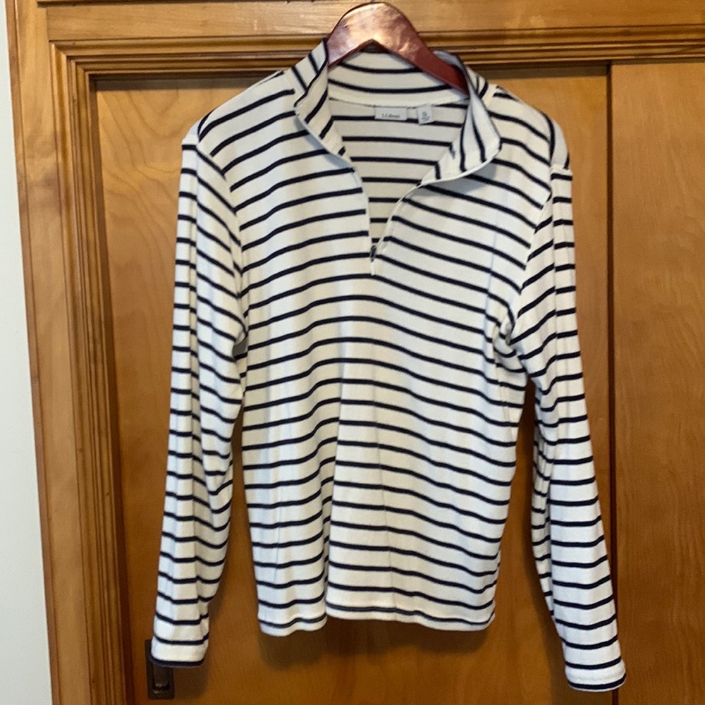 lol bean half zip pull over